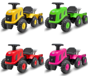 Detské odrážadlo traktor s vlečkou Benny Baby Mix