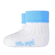 Ponožky froté Outlast® Biela/zv.modrá