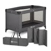 Postieľka cestovná Koot Lite, Dark Grey Petite & Mars