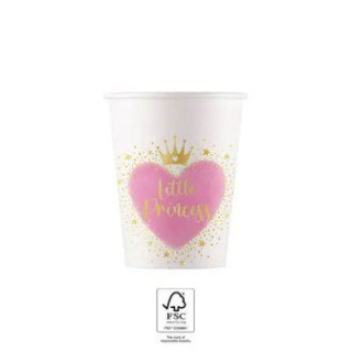 Téglik papierový - Moja malá princezná 200 ml/8 ks
