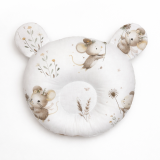 Bavlnený tvarovaný vankúšik Malá myška Baby Nellys