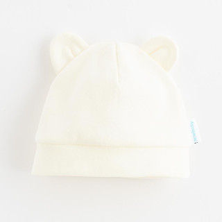 Dojčenská bavlnená čiapočka New Baby Kids krémová