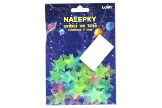 Nálepky svietiace v tme hviezdy 60 ks