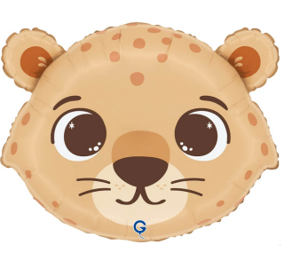 Gepard hlava 18"/46 cm fóliový balónik nafukovací