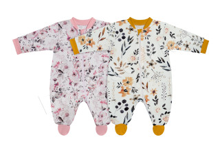 Dojčenská kombinéza na zips-ružová Baby Service