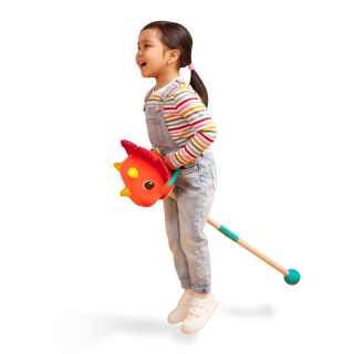 Dinosaurus na tyči Tommy Triceratops B-Toys