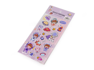 Samolepky plastické Kozmonauti