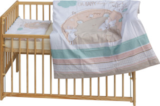 Detská postieľka s kompletnou výbavou 120 x 60 cm Scarlett Eri