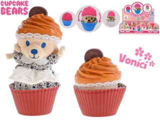 Cupcake medvedík plyšový voňajúci 10 cm