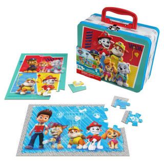 Tlapková patrola puzzle v plechovej krabičke