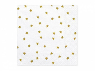 Papierové obrúsky "Zlaté hviezdy" 20 ks