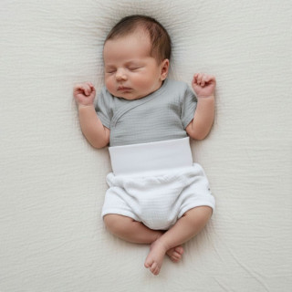 Dojčenské kraťasy mušelín Biela Baby Service