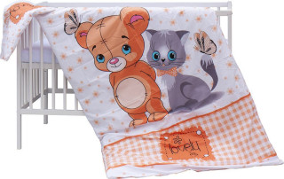 Detská postieľka s kompletnou výbavou Scarlett 120 x 60 cm - Tery