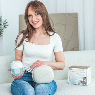 Prenosná elektrická odsávačka materského mlieka GIOmum Line Premium Warm Single innoGIO
