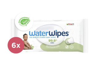 6x WATERWIPES Vlhčené obrúsky bez obsahu plastov Soapberry 60 ks ( 360 ks )