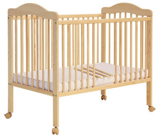 Postieľka Alek prírodné borovice, vyberacie priečky 120x60