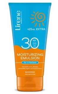 Lirene Hydratačná opaľovacia emulzia SPF30 150+25 ml