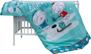 Detská postieľka s kompletnou výbavou 120 x 60 cm - Ľady Scarlett