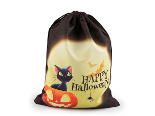 Darčekové vrecúško Halloween čierne 17 x 23 cm