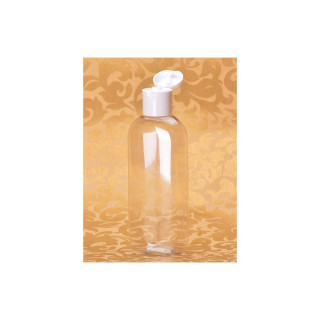 Plastová fľaštička s odklápacím uzáverom číra,100 ml