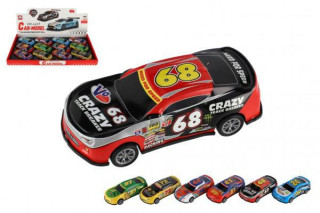 Auto závodný kov/plast 10 cm na spätné natiahnutie