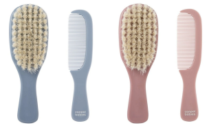 Hrebeň a kefa prírodná mäkká Gold Canpol babies