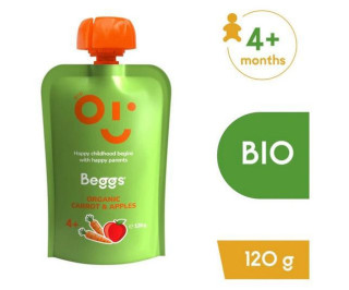 Beggs BIO Mrkva a jablká (120 g)