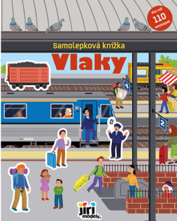 Samolepková knižka Vlaky