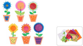 Kreatívna sada Kvety Obrázky do okna Craft Kit Haba