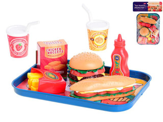 Fast food set s podnosom 26 x 19 cm 26 ks