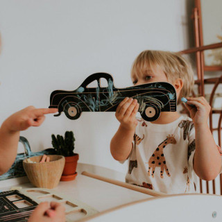 Kresliaca tabuľka Retro Auto I Milin