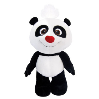 Panda plyšová s červeným nosom 15 cm