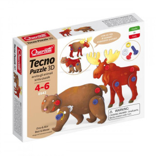 Tecno Puzzle 3D Medveď a los Quercetti