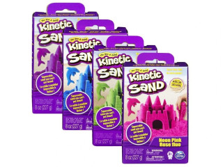 Kinetic Sand Kinetický piesok neónovej farby 227g