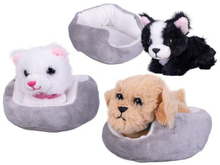 Take Me Home psík plyšový 12 cm ležiaci v pelechu