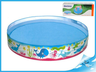 Bazén pevný 122 x 25 cm morský svet