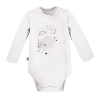 Zavinovacie body Mellow s dlhým rukávom bielej Eevi