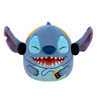 Squishmallows Disney Stitch so slúchadlami, 25 cm