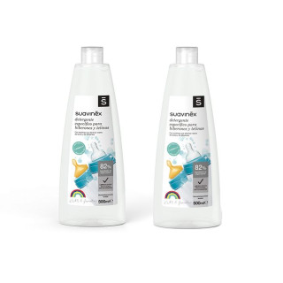Dezinfekcia a čistenie fliaš a cumlíkov 500 ml 2 kusy Suavinex