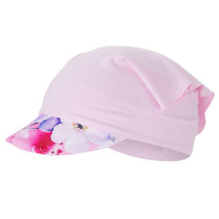 Šatka tenká šilt Outlast® UV 50+ ružové baby/kytky Little Angel