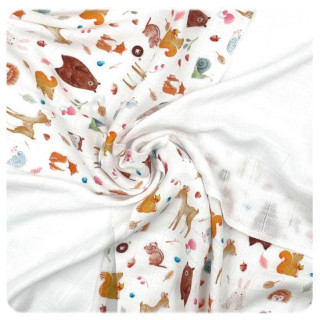 Bambusové obrúsky XKKO BMB 30x30 Digi - Wild Forest MIX