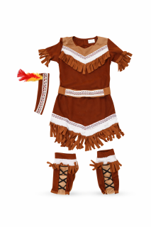 Set karneval - indiánka Veľ. M 110-120 cm