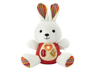 Králik interaktívny pre najmenších s efektmi 22 cm