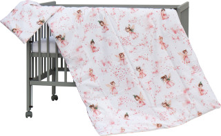 2dielne obliečky do postieľky Víla 135 x 100 cm ružové Scarlett