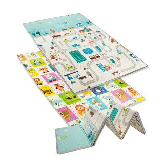 Multifunkčná obojstranná penová skladacia podložka 180 x 120 cm City Zopa