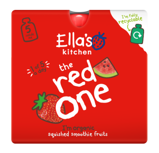 Ella's Kitchen BIO Red One ovocné pyré s jahodami (5x90 g)