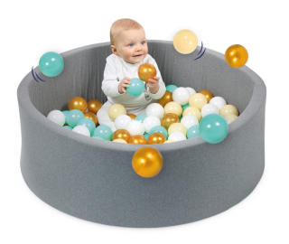 Hracia ohrádka s loptičkami textilné Ľudí