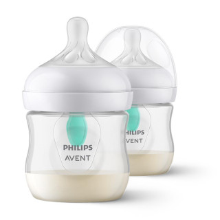 Fľaša Natural Philips Avent Response s ventilom AirFree 125 ml, 0 m+, 2 ks