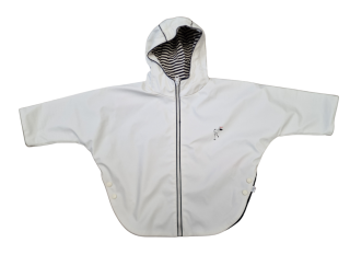 Jesenná bunda do dažďa námornícka biela Česká výroba Babyservice Vel. 12 mes