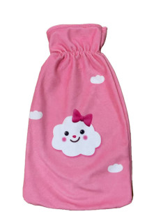 Termofor 2l zahrievacia fľaša s obalom Ružová s mráčikom